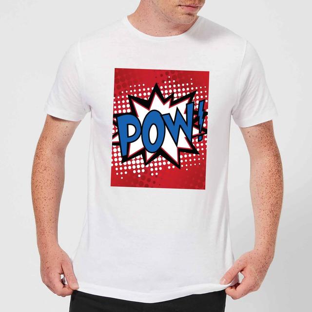 Pow! Men's T-Shirt - White - L - Weiß on Productcaster.