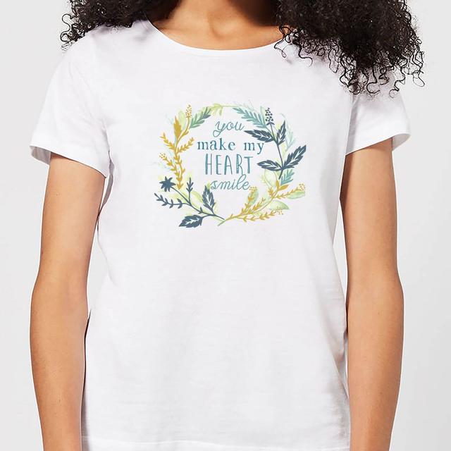 You Make My Heart Smile Women's T-Shirt - White - M - Weiß on Productcaster.