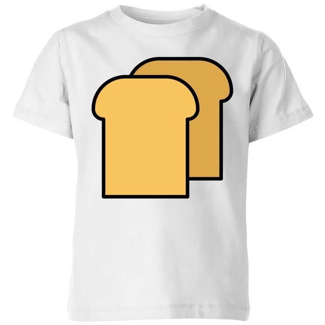 Cooking Toast Kids' T-Shirt - 5-6 Years - White on Productcaster.