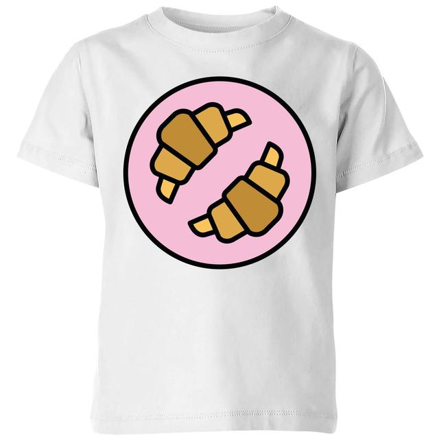 Cooking Croissants Kids' T-Shirt - 9-10 Years - White on Productcaster.