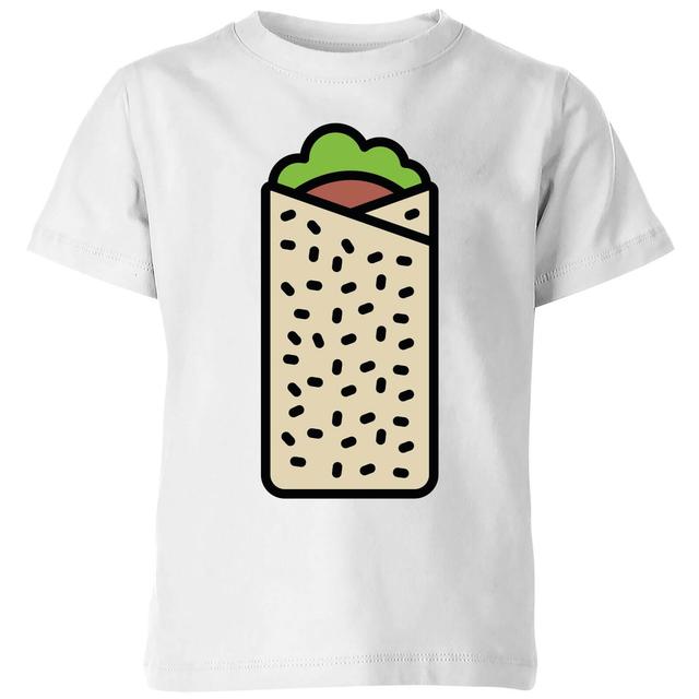 Cooking Burrito Kids' T-Shirt - 5-6 Jahre - Weiß on Productcaster.