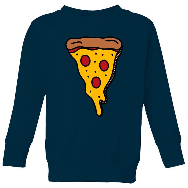 Cooking Pizza Slice Kids' Sweatshirt - 9-10 Jahre - Marineblau on Productcaster.