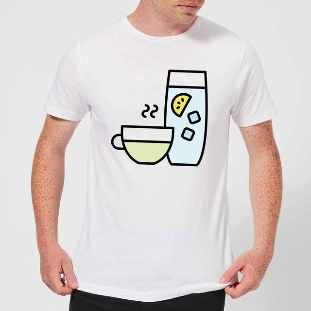 Cooking Cup Of Tea And Water Men's T-Shirt - XXL - Weiß on Productcaster.