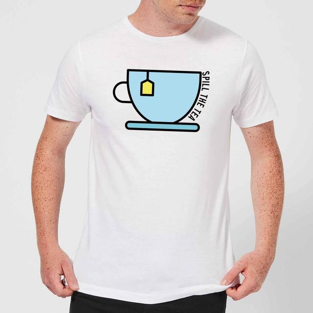 Cooking Spill The Tea Men's T-Shirt - 5XL - Weiß on Productcaster.