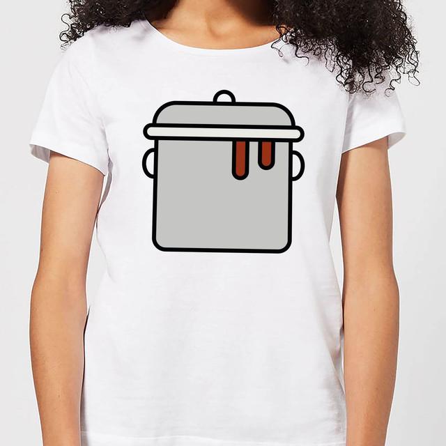 Cooking Pot Women's T-Shirt - L - Weiß on Productcaster.