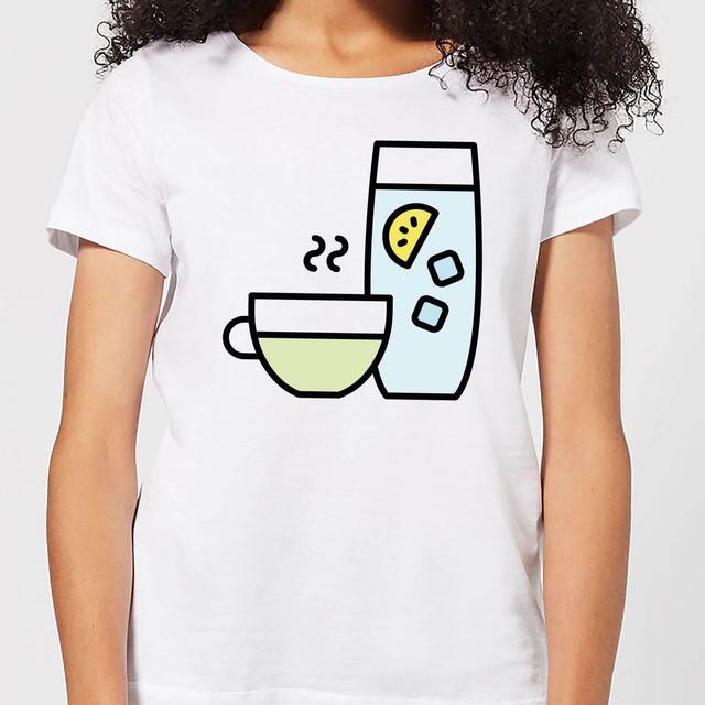 Cooking Cup Of Tea And Water Women's T-Shirt - L - Weiß on Productcaster.