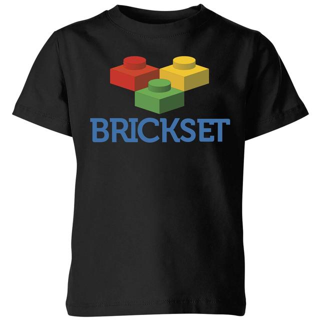 Brickset Logo Kids' T-Shirt - Black - 5-6 Jahre - Schwarz on Productcaster.