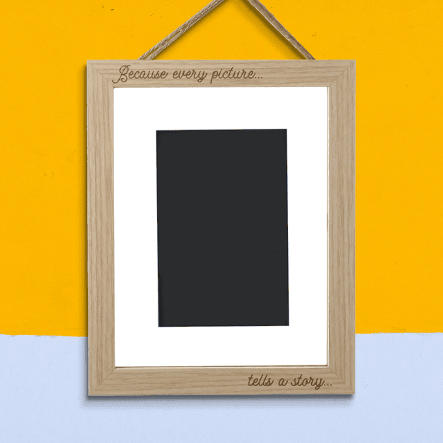 Because Every Picture Tells A Story Portrait Frame - Small - 20x25cm on Productcaster.