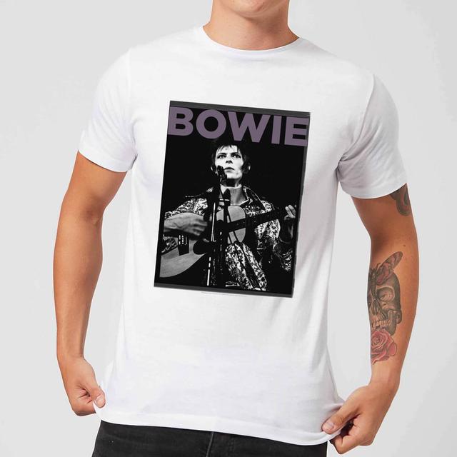 Camiseta Rock 2 para hombre de David Bowie - Blanco - XXL on Productcaster.