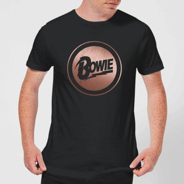 Camiseta Rose Gold Badge para hombre de David Bowie - Negro - XL on Productcaster.