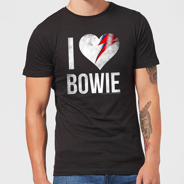 David Bowie I Love Bowie Men's T-Shirt - Black - S - Black on Productcaster.