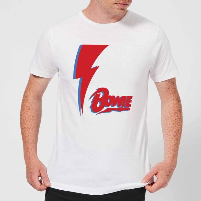 Camiseta Bolt para hombre de David Bowie - Blanco - L on Productcaster.