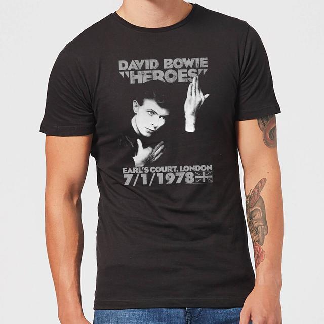 Camiseta Heroes Earls Court para hombre de David Bowie - Negro - S on Productcaster.