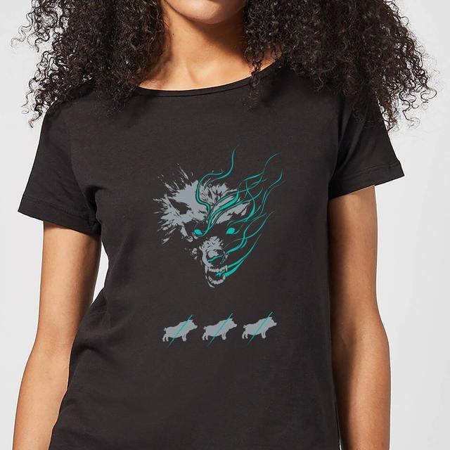 Magic The Gathering Throne of Eldraine Big Bad Wolf Women's T-Shirt - Black - L on Productcaster.