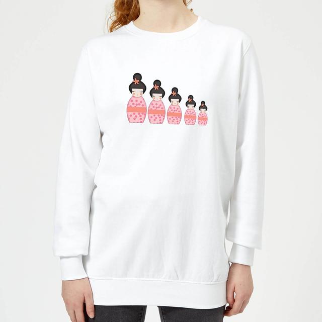 Pink Geisha Russian Doll Women's Sweatshirt - White - M - Weiß on Productcaster.