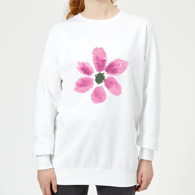 Flower 7 Women's Sweatshirt - White - XL - Weiß on Productcaster.