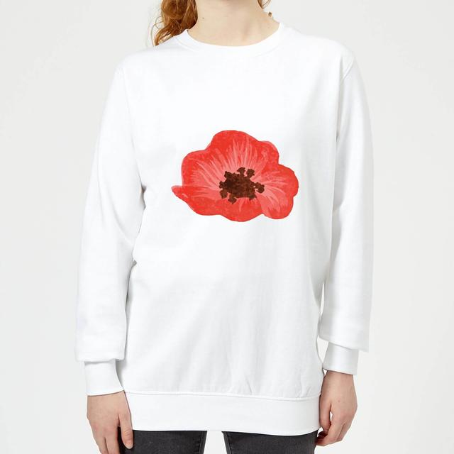 Poppy Women's Sweatshirt - White - L - White on Productcaster.