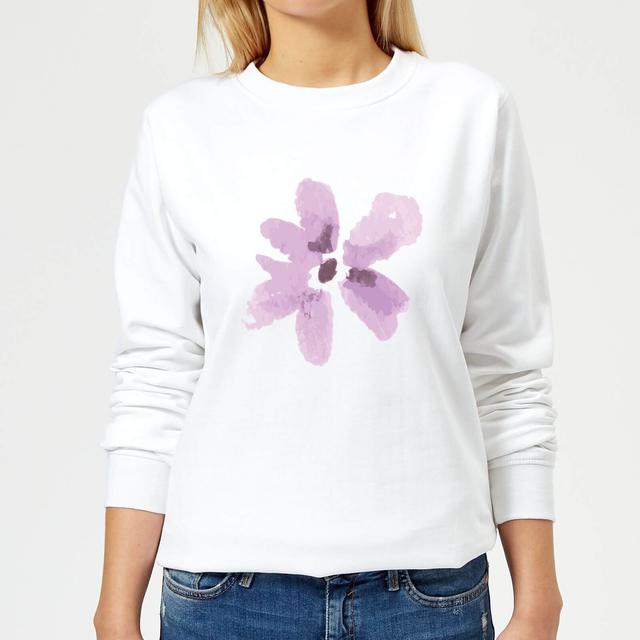 Flower 3 Women's Sweatshirt - White - XXL - Weiß on Productcaster.