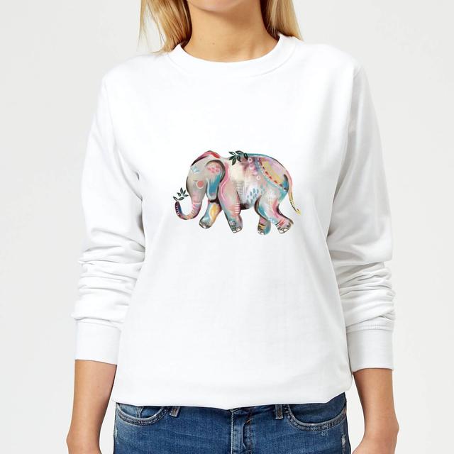 Indian Elephant Women's Sweatshirt - White - M - Weiß on Productcaster.