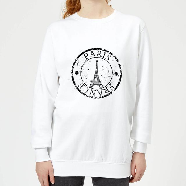 Paris France Women's Sweatshirt - White - S - Weiß on Productcaster.