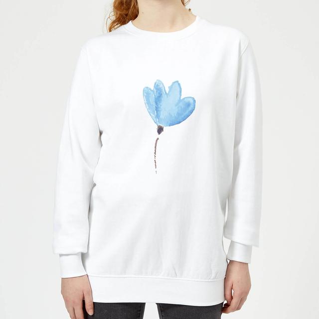 Flower 1 Women's Sweatshirt - White - L - White on Productcaster.