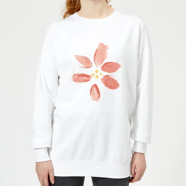 Flower 8 Women's Sweatshirt - White - XL - White on Productcaster.