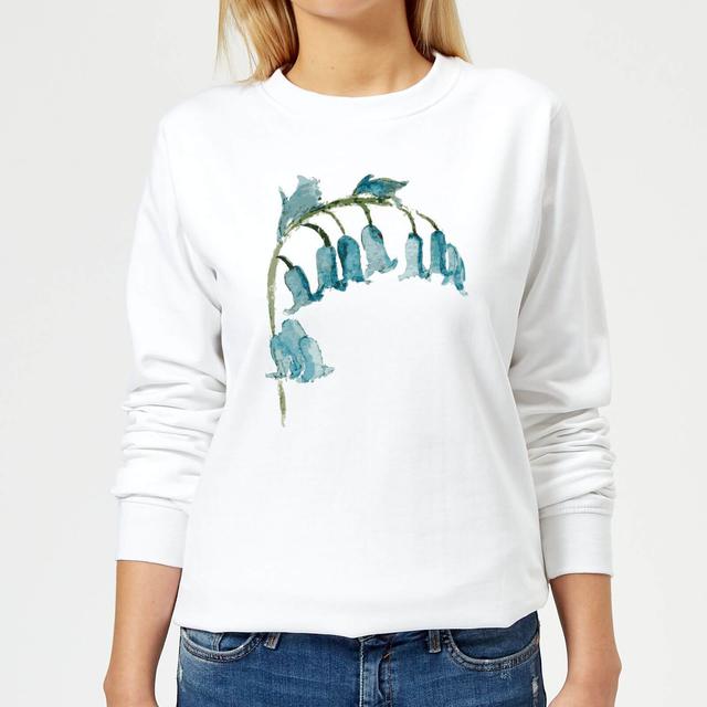 Blue Bells Flower Women's Sweatshirt - White - L - Weiß on Productcaster.