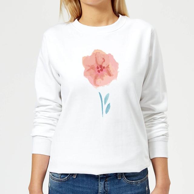 Flower 9 Women's Sweatshirt - White - L - Weiß on Productcaster.