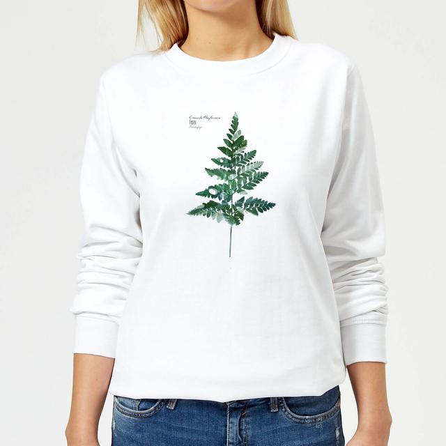 Fern Leaf Women's Sweatshirt - White - XS - Weiß on Productcaster.