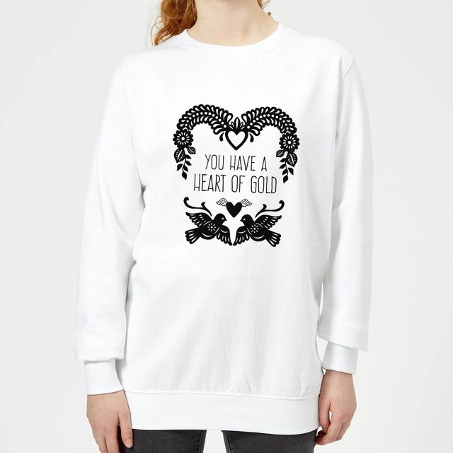 You Have A Heart Of Gold Women's Sweatshirt - White - L - Weiß on Productcaster.