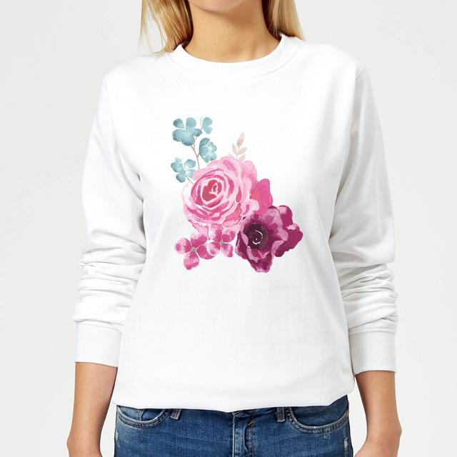 Bunch Of Flowers 2 Women's Sweatshirt - White - XS - Weiß on Productcaster.