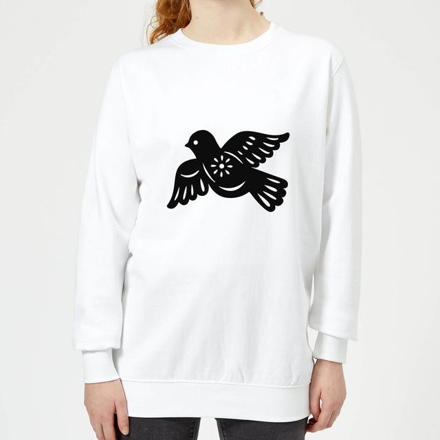 Silhouette Single Bird Women's Sweatshirt - White - XS - Weiß on Productcaster.