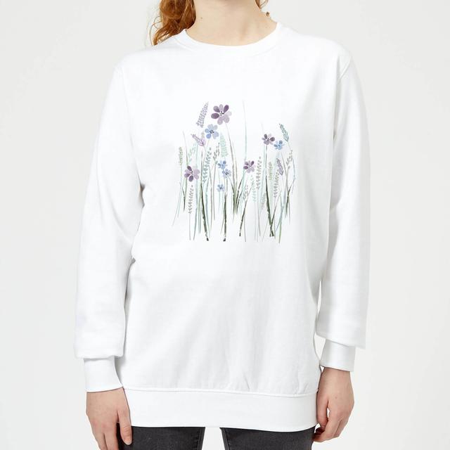 Meadow Flowers Women's Sweatshirt - White - XS - Weiß on Productcaster.