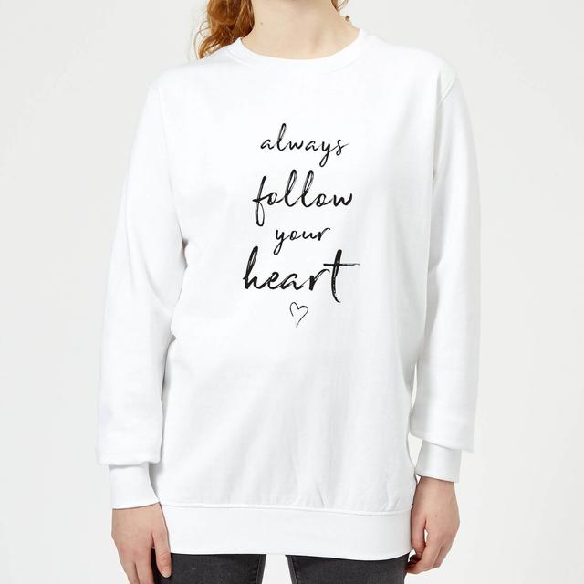 Always Follow Your Heart Women's Sweatshirt - White - XS - Weiß on Productcaster.