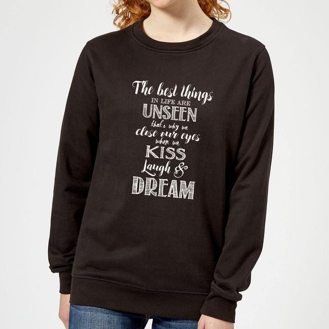 The Best Things In Life Women's Sweatshirt - Black - XL - Schwarz on Productcaster.