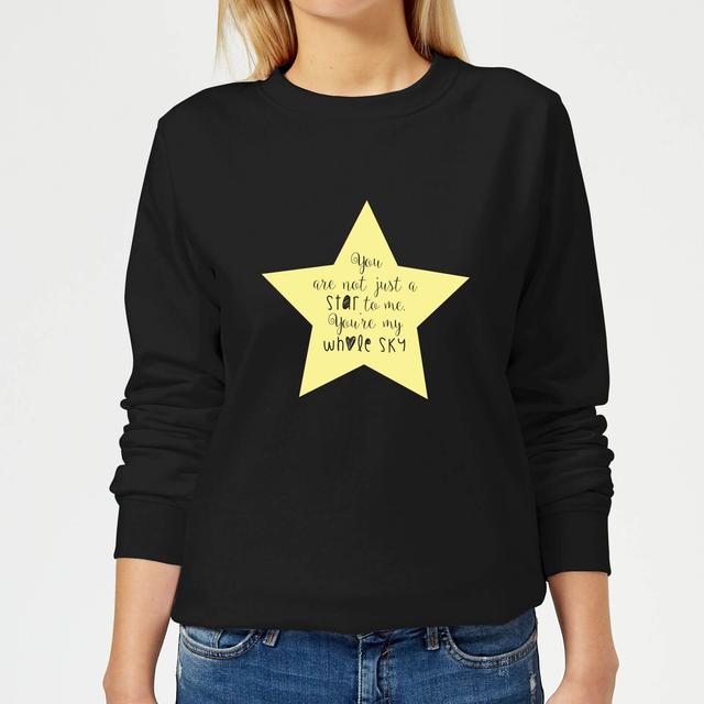 You Are Not Just A Star To Me Yellow Star Women's Sweatshirt - Black - L - Schwarz on Productcaster.