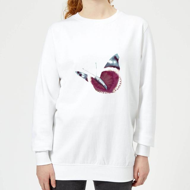 Butterfly 4 Women's Sweatshirt - White - XL - Weiß on Productcaster.