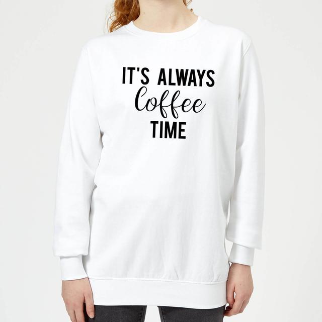 It's Always Coffee Time Women's Sweatshirt - White - XXL - Weiß on Productcaster.