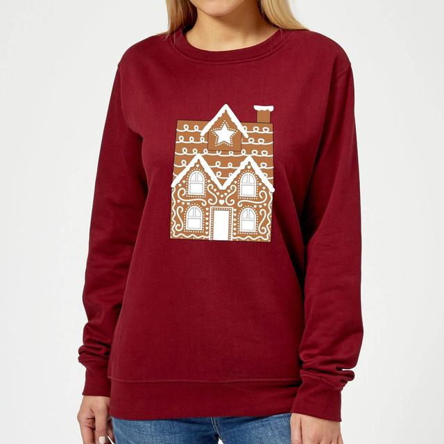 Gingerbread House Two Women's Sweatshirt - Burgundy - M - Burgundy on Productcaster.