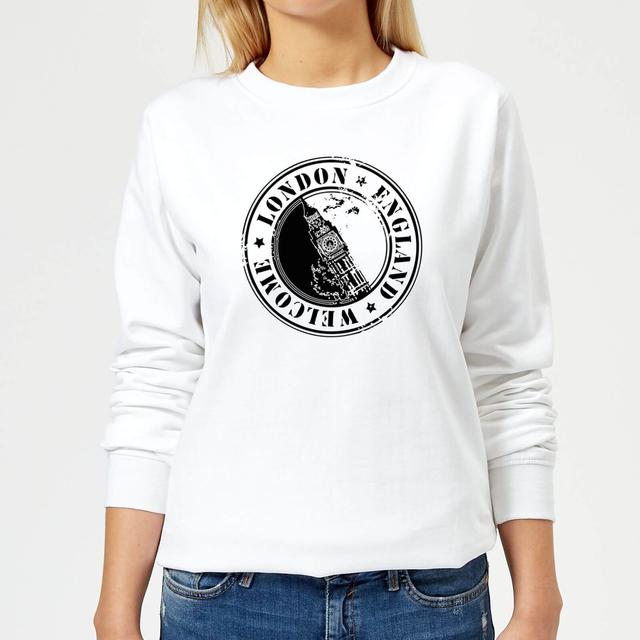 London Stamp Women's Sweatshirt - White - L - Weiß on Productcaster.