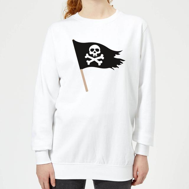 Pirate Flag Women's Sweatshirt - White - XL - Weiß on Productcaster.