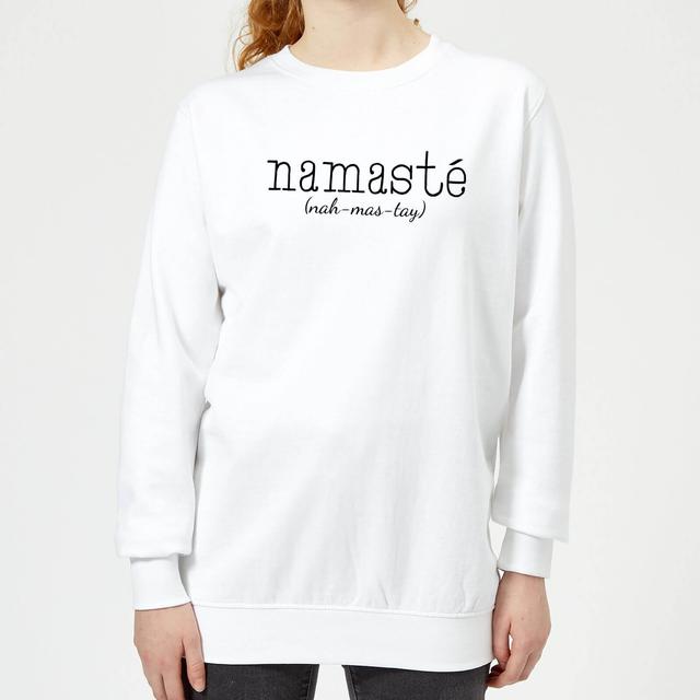 Namaste (nah-mas-tay) Women's Sweatshirt - White - XL - Weiß on Productcaster.