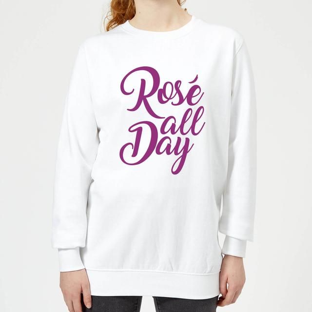 Rose All Day Women's Sweatshirt - White - S - Weiß on Productcaster.