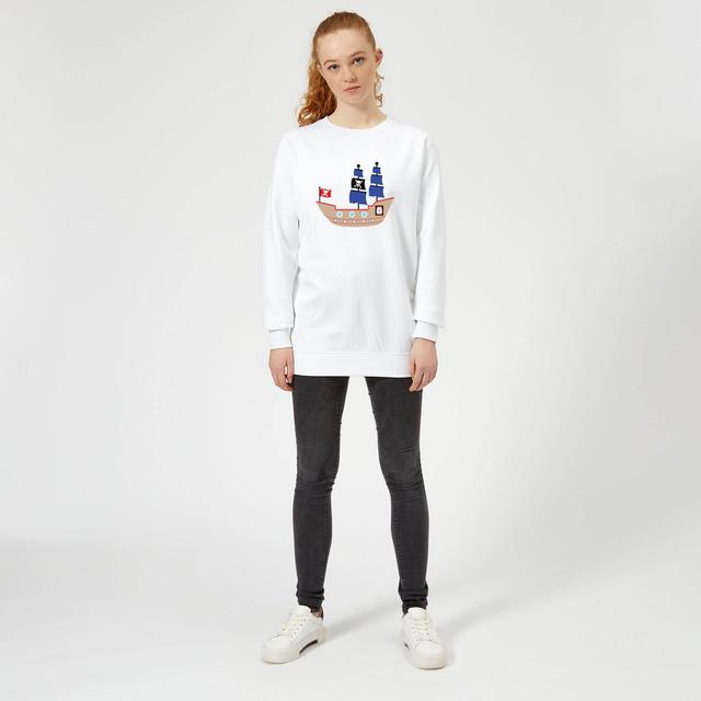 Pirate Ship Women's Sweatshirt - White - XS - Weiß on Productcaster.