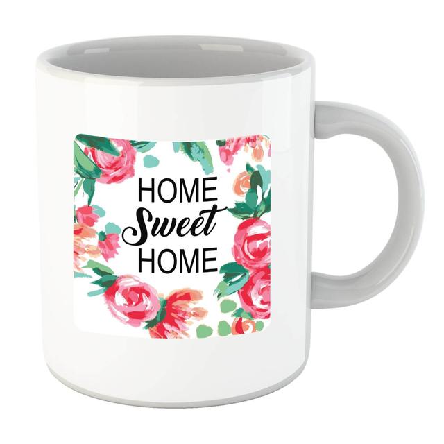 Home Sweet Home Floral Background Mug on Productcaster.