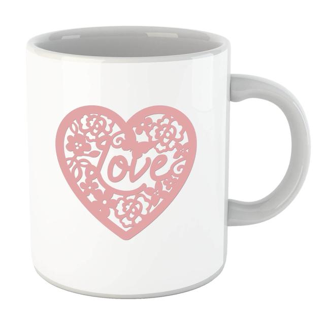 Pink Cut Out Love Heart Mug on Productcaster.