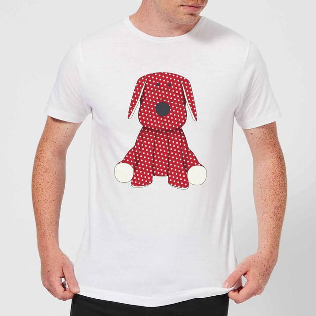 Candlelight Red Polka Dot Dog Teddy Men's T-Shirt - White - XXL - Weiß on Productcaster.