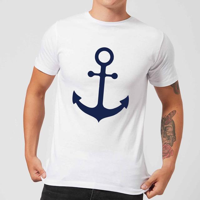 Candlelight Anchor Men's T-Shirt - White - 5XL - Weiß on Productcaster.