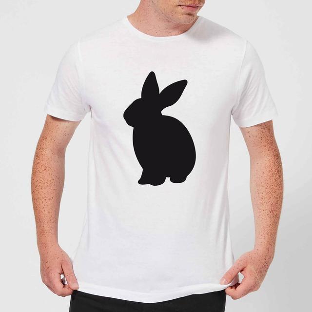 Candlelight Bunny Rabbit Silhouette Men's T-Shirt - White - L - Weiß on Productcaster.