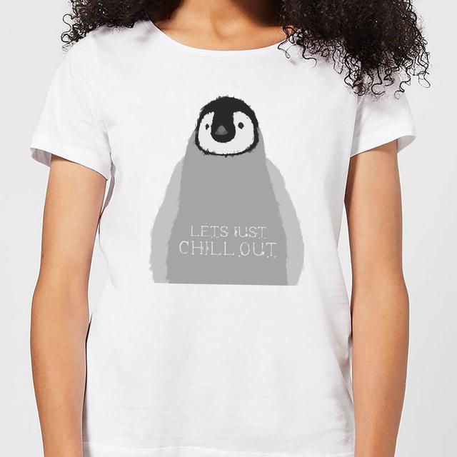 Candlelight Baby Penguin Lets Just Chill Out Women's T-Shirt - White - XXL - White on Productcaster.